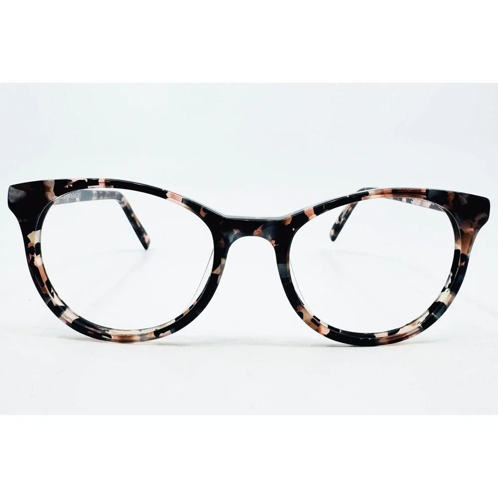 Warby Parker Virginia Eyeglasses Womens Pink Tortoise Cat Eye 48-18-140